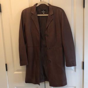 Verra Pelle Leather Coat made and bought in Italy